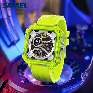 Reloj SMAEL 8121 Personalizado OEM, Reloj Digital de Silicona para Hombre, Fase Lunar, Cronógrafo, Fecha Automática, Relojes para Hombre - Product Image 1