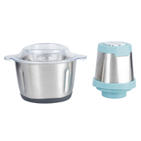 Hachoir Électrique 300W 1,5L avec Lames en Acier Inoxydable Sans BPA, Mini Robot Culinaire pour Ail, Oignon, Viande, Légumes