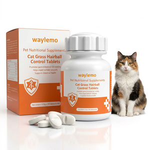 Waylemo Integratore Naturale per <span class=keywords><strong>Gatti</strong></span>: Compresse di Erba per <span class=keywords><strong>Gatti</strong></span> per la Rimozione di Gomiti di Pelo, Salute Digestiva, Vitamine per <span class=keywords><strong>Gatti</strong></span>, Supporto Gastrointestinale - Product Image 1