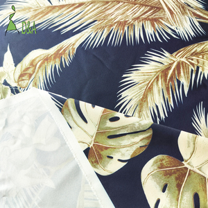 In Kỹ Thuật Số Cổ Điển Lá Cọ In 4 Cách Căng Vải 92% Polyester 8% Spandex Vải Cho Nam Giới Của Áo Sơ Mi - Product Image 3