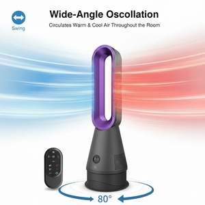 Hot Selling 3-in-1 Bladeless <b>Fan</b> Heater With Filter Air Purifier for Home Use Bladeless <b>Fan</b> - Product Image 4
