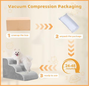 Vente directe d'usine, escaliers <span class=keywords><strong>pour</strong></span> chiens incurvés <span class=keywords><strong>à</strong></span> 4 marches, escaliers <span class=keywords><strong>pour</strong></span> chiens de haute qualité avec housse amovible <span class=keywords><strong>pour</strong></span> petits chiens - Product Image 3