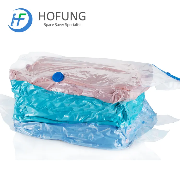 पंप के साथ कपड़ों के लिए हॉट सेलिंग क्यूब वैक्यूम स्टोरेज बैग