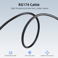 Antena GNSS RTK de Triple Banda L1 L2 L5 de Alta Precisión con Conector Roscado para Mapeo, Compatible con OEM