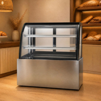 Vitrine Réfrigérée Commerciale RTK à Température Réglable pour Gâteaux, Idéale pour Boulangeries et Supermarchés