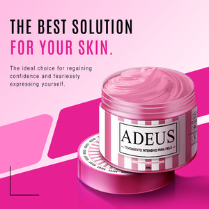 <span class=keywords><strong>Crema</strong></span> Intensiva Multifuncional Rosa para Estrías, <span class=keywords><strong>Reafirmante</strong></span>, Anticelulítica, Quema Grasa, Adelgazante, 300g, Tratamiento Corporal - Product Image 3