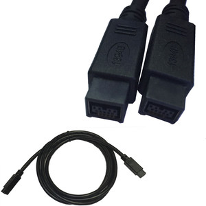 Cable <span class=keywords><strong>Firewire</strong></span> 800 <span class=keywords><strong>a</strong></span> <span class=keywords><strong>Firewire</strong></span> 800 Negro IEEE 1394, 9 Pines/9 Pines Macho/Macho, 15 Pies/10 Pies/6 Pies - Product Image 2