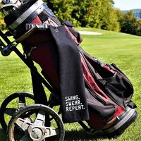 Toalla de impresión de Golf personalizada OEM de alta calidad, tela de microfibra, patrón de gofres, toalla de Golf, toalla de secado rápido, diseño impreso, Golf