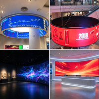 Panneau LED flexible couleur pleine pour intérieur P2 P2.5 P3 P4 P5, module matriciel souple pour écrans circulaires et cylindriques