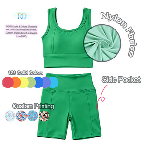 Ensemble de sport 2 pièces pour jeune fille, femme et enfant : débardeur et short de sport, tenue active pour tout-petit, vêtements de gym, <span class=keywords><strong>yoga</strong></span> et athlétiques, ensembles assortis <span class=keywords><strong>Maman</strong></span> et moi, ensembles de shorts cyclistes - Product Image 4