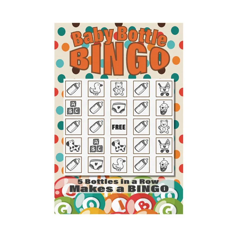 Carte da gioco Bingo 100 carte da gioco Bingo In colori misti