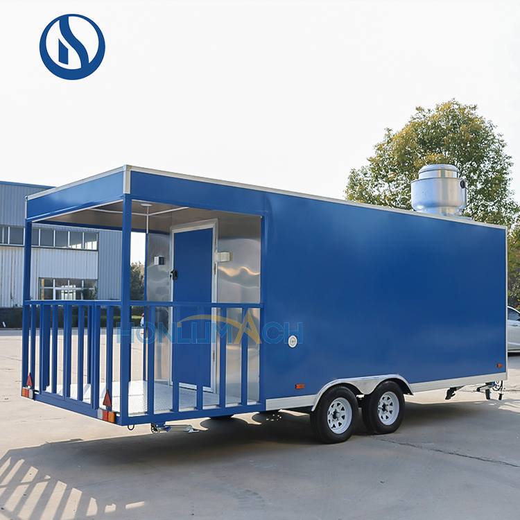 bbq food trailer with porch