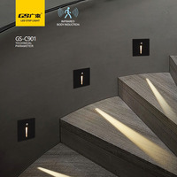 Escalier couloir intelligent intérieur automatique étanche escalier applique pour la maison hôtel capteur de mouvement led étape lumière
