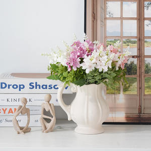 عالية الجودة 5 رأس فالاينوبسيس ترتيب الأوركيد هندسي الأزهار تزيين مدخل سطح المكتب مع الزهور الاصطناعية - Product Image 3