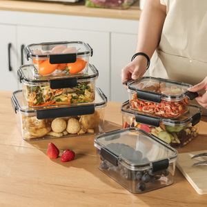 Serrure à clip domestique contenants alimentaires en plastique hermétiques boîte à bento sans bpa gardien de fraîcheur - Product Image 2