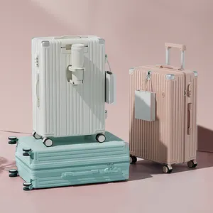 Travel <strong>Bag</strong> 4 Wheels Cheap 20 24 28 Inch Hard Shell Female Custom Travel Suitcase With Logo Carry on <strong>Luggage</strong> <strong>Case</strong> Sets - Product Image 1