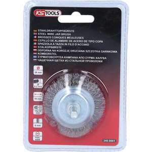 KS TOOLS-Cepillo de tarro de alambre de acero 340,0003-EAN 4042146235577 ABRASIVOS RUEDAS DE AFILADO, CEPILLOS Y CAPOS - Product Image 5