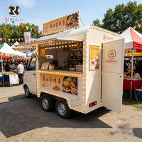 Remorque mobile OEM en acier inoxydable pour burgers, entièrement équipée, taille personnalisée, avec friteuse et cuisine complète pour la vente de restauration rapide
