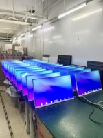 Pantalla Electrónica de Menú de Autoservicio para Restaurantes de 21.5 Pulgadas, Señalización Digital LCD con Animación de Texto, Montaje en Suelo, OEM, 1 Año de Garantía Completa