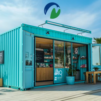 Kiosque mobile en métal MCG de 10 pieds, bar et café, modulaire, mobile, détachable, magasin de proximité extérieur, bureau à vendre