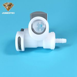 Raccord rapide en plastique de type CPC, coude sans valve, embout mâle pour tuyau - Product Image 3