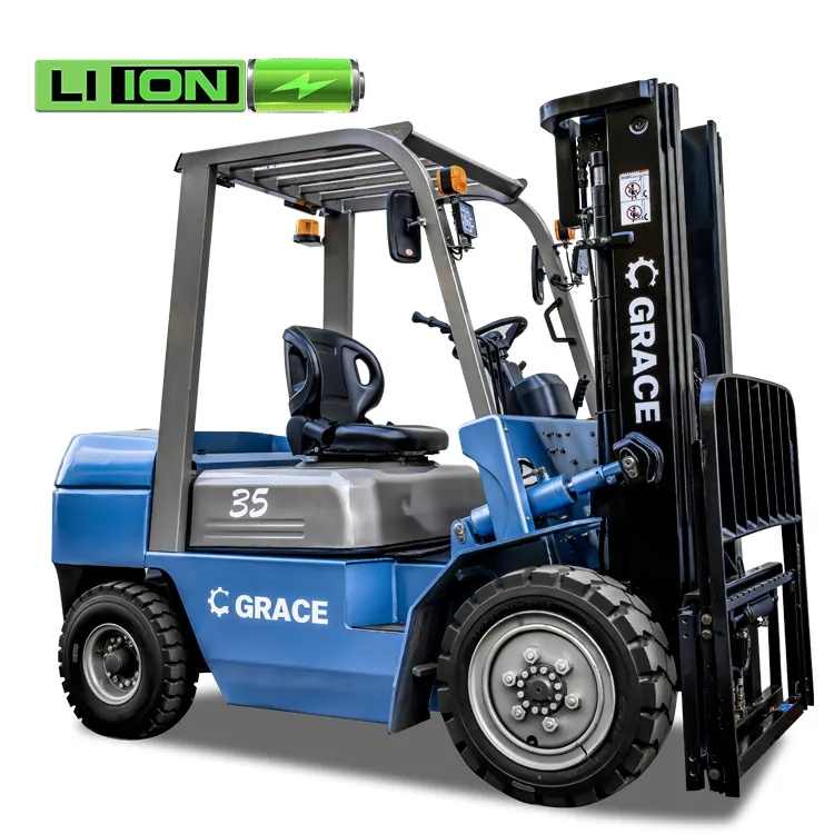 Mini fork lift electric Lead-acid battery 60v 80V 1.5 2 2.5 ton 3 / 4 wheels small portable forklift electric lithium optional