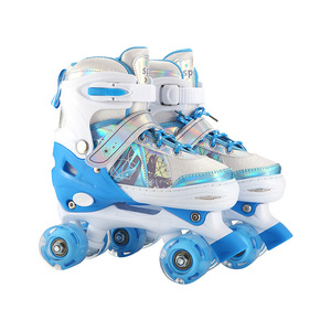 <span class=keywords><strong>Pattini</strong></span> <span class=keywords><strong>a</strong></span> <span class=keywords><strong>rotelle</strong></span> <span class=keywords><strong>per</strong></span> bambini <span class=keywords><strong>a</strong></span> doppia fila e quattro ruote con luci, doppio freno, in tessuto PU, <span class=keywords><strong>per</strong></span> principianti, protezione <span class=keywords><strong>per</strong></span> ragazze e ragazzi - Product Image 6
