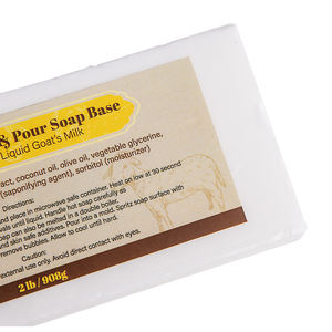 <span class=keywords><strong>Base</strong></span> de jabón de glicerina de leche de cabra personalizada al por mayor <span class=keywords><strong>para</strong></span> 2lb o 1kg - Product Image 5