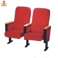 Chaises d'église bleu marine de théâtre en gros d'usine avec chaise d'auditorium Vip de salle de cinéma de théâtre de support en métal