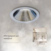 Spot encastré commercial LED intelligent 2024, design moderne, COB fixe, IP44, pour hôtels, 7W/10W/15W/20W, CRI élevé Ra97, garantie 3 ans, 15-38
