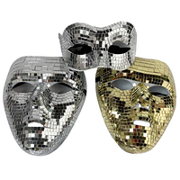 Vente chaude Carnaval Masque Demi-Masque Pour Dance Party Halloween Carnaval Disco Ball Glitter Masque Visage
