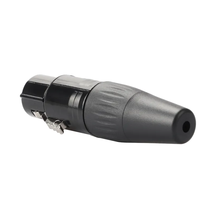 Conector xlr fêmea macho de fábrica, bom preço, com 3 4 5 6 7 pinos