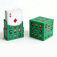 Boîtes de jeu de cartes magnétiques avec logo personnalisé, gaufrage, pelliculage mat, emballage en carton rigide recyclable, doublure en éponge, cadeau