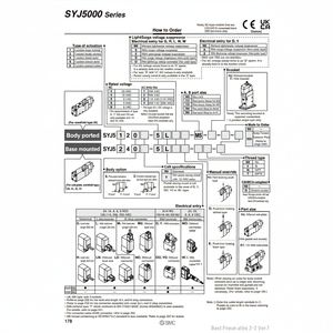 Válvula de solenoide SMC Pneumatics, piezas neumáticas de SYJ5140-5GZ - Product Image 1