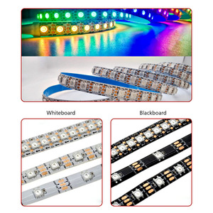 Bande lumineuse <span class=keywords><strong>LED</strong></span> en cuivre adressable 5V WS2812B SMD5050 30/60/144LEDs/m RGBIC IP20/IP65 avec télécommande, couleurs magiques - Product Image 6