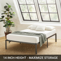 Lit simple en fer moderne et simple, assemblage facile en 20 minutes sans outils, prix d'usine, vente chaude
