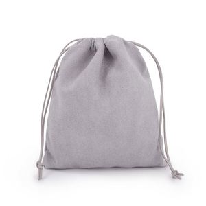Wholesale Recyclable <b>Medium</b> Velvet Drawstring <b>Bag</b> Customized Color Rope Handle for Stationery Jewelry Gift Packaging Storage - Product Image 2