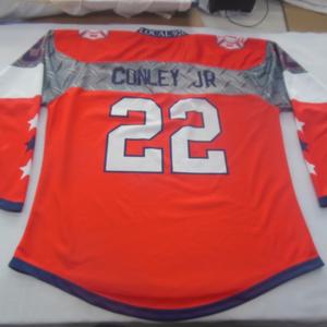 ดูคลิปกีฬาโพลีเอสเตอร์ระเหิดที่กำหนดเองทีมฮ็อกกี้น้ำแข็งเสื้อ - Product Image 2