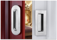 Poignée encastrée carrée en acier inoxydable RHETECH pour porte coulissante, tiroir encastré, poignée de fenêtre pour application en cuisine