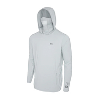 Vêtements de pêche personnalisés pour hommes et femmes Upf50 Sweat à capuche à séchage rapide avec maillot en maille à manches longues et masque Chemise à capuche respirante
