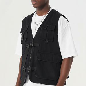 Chaleco transpirable para hombre, traje de verano informal a la moda, ropa de gimnasio elegante, conjunto superior de entrenamiento al aire libre de entrenamiento ligero de secado rápido - Product Image 1