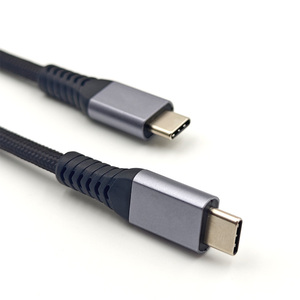 Chất lượng cao tùy chỉnh USB 4.0 U4 Loại C Cáp truyền dữ liệu nhanh 6A sạc nhanh 1m/1.5M nylon/PVC Áo khoác bện - Product Image 6