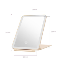 Vente en gros en usine Miroirs plats pour iPad portable de voyage personnalisés Miroirs de maquillage à LED de bureau avec lumières Miroir cosmétique