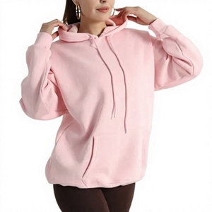 Sweat-shirts à capuche pour femmes, automne/hiver, 100% coton respirant avec poche, vente en gros - Product Image 1