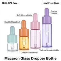 Sérum pour les yeux, design anti-fuite, livraison rapide, flacon compte-gouttes en verre de 20 ml, fond épais, pipette souple en verre, ampoule moderne, spa