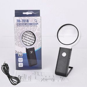 Loupe de lecture LED à clipser 25x, loupe de bureau pliable avec lumière pour la réparation et l'inspection de bijoux - Product Image 5