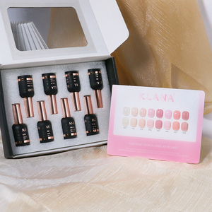 Kit de vernis gel translucide nude 15ml, gel UV nude effet gelée, couleurs roses, fournitures de vernis à ongles gel OEM - Product Image 5