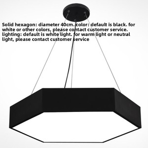 Luminaires de bureau LED ultra-lumineux, lustres pour gymnases, studios de danse, cafés internet, magasins - Construction en fer et PMMA, double usage - Product Image 6