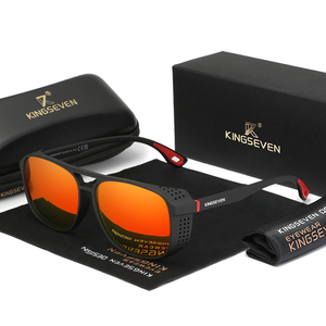 Gafas de Sol <span class=keywords><strong>KINGSEVEN</strong></span>, Montura Completa de TPE, Polarizadas UV400, Diseño Cuadrado Plateado, Modernas, Unisex, para Deportes al Aire Libre - Product Image 1