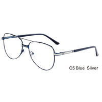 Nueva Llegada: Montura de Gafas Retro de Moda, Lentes para Hombre, Diseño de Montura Metálica, Gafas Ópticas